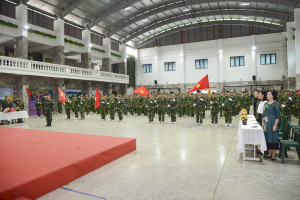 Lễ khai mạc "Học kỳ quân đội" năm học 2023 - 2024 trường IVS cơ sở Hà Nội.