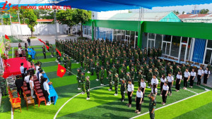 Khai mạc Học kỳ Quân đội "Chiến binh thép" trường IVS cơ sở TP. Hồ Chí Minh.