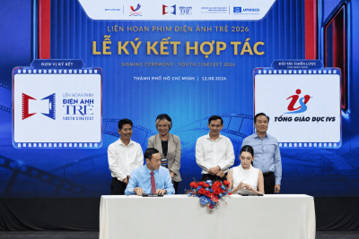 Trường Quốc tế IVS và Hoa hậu Biển hợp tác chiến lược cùng Liên hoan Phim Điện ảnh Trẻ TP.HCM 2026
